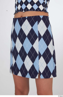 Wild Nicol blue short skirt casual dressed hips 0002.jpg